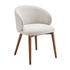 Lot de 2 chaises de salle à manger Anelle rembourrées en tissu