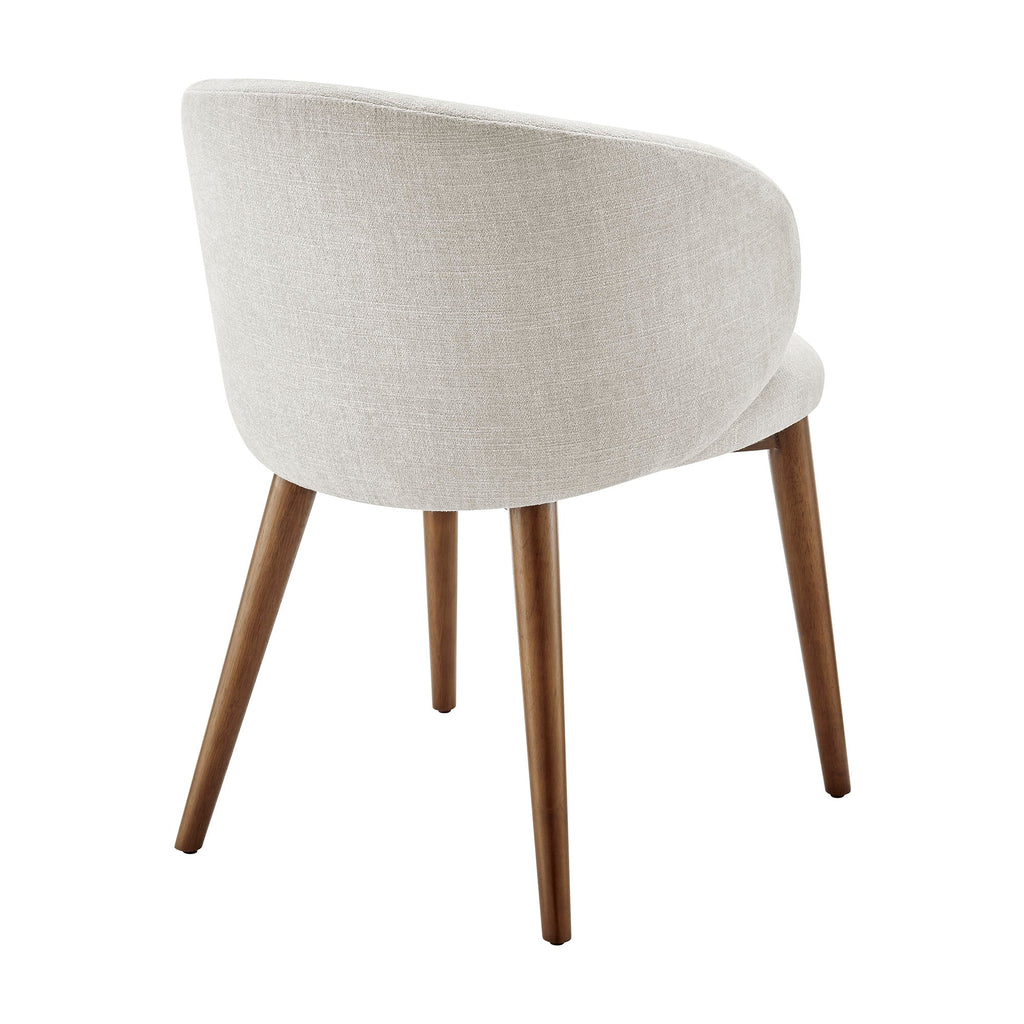 Lot de 2 chaises de salle à manger Anelle rembourrées en tissu