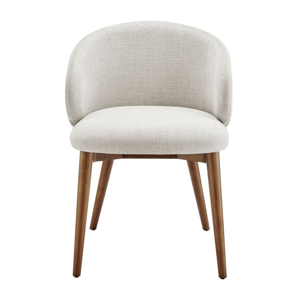 Lot de 2 chaises de salle à manger Anelle rembourrées en tissu