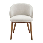 Lot de 2 chaises de salle à manger Anelle rembourrées en tissu