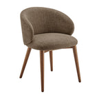 Lot de 2 chaises de salle à manger Anelle rembourrées en tissu