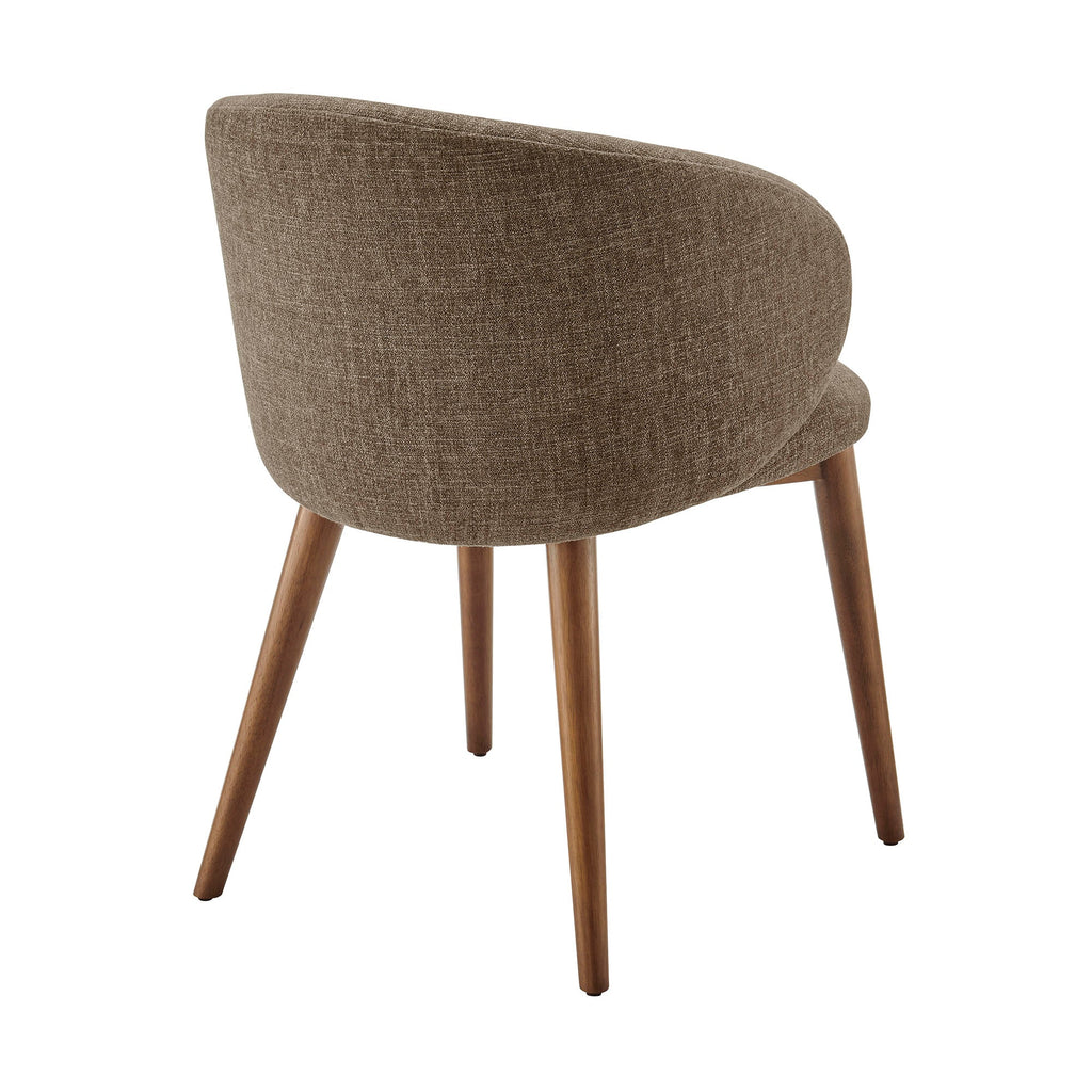 Lot de 2 chaises de salle à manger Anelle rembourrées en tissu