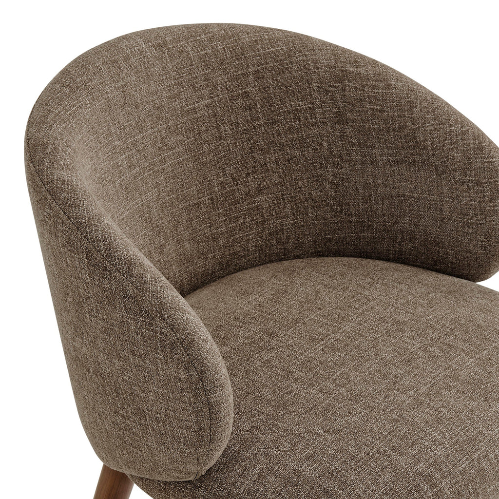 Lot de 2 chaises de salle à manger Anelle rembourrées en tissu