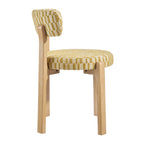 Lot de 2 chaises de salle à manger Marsha rétro en tissu d'ameublement