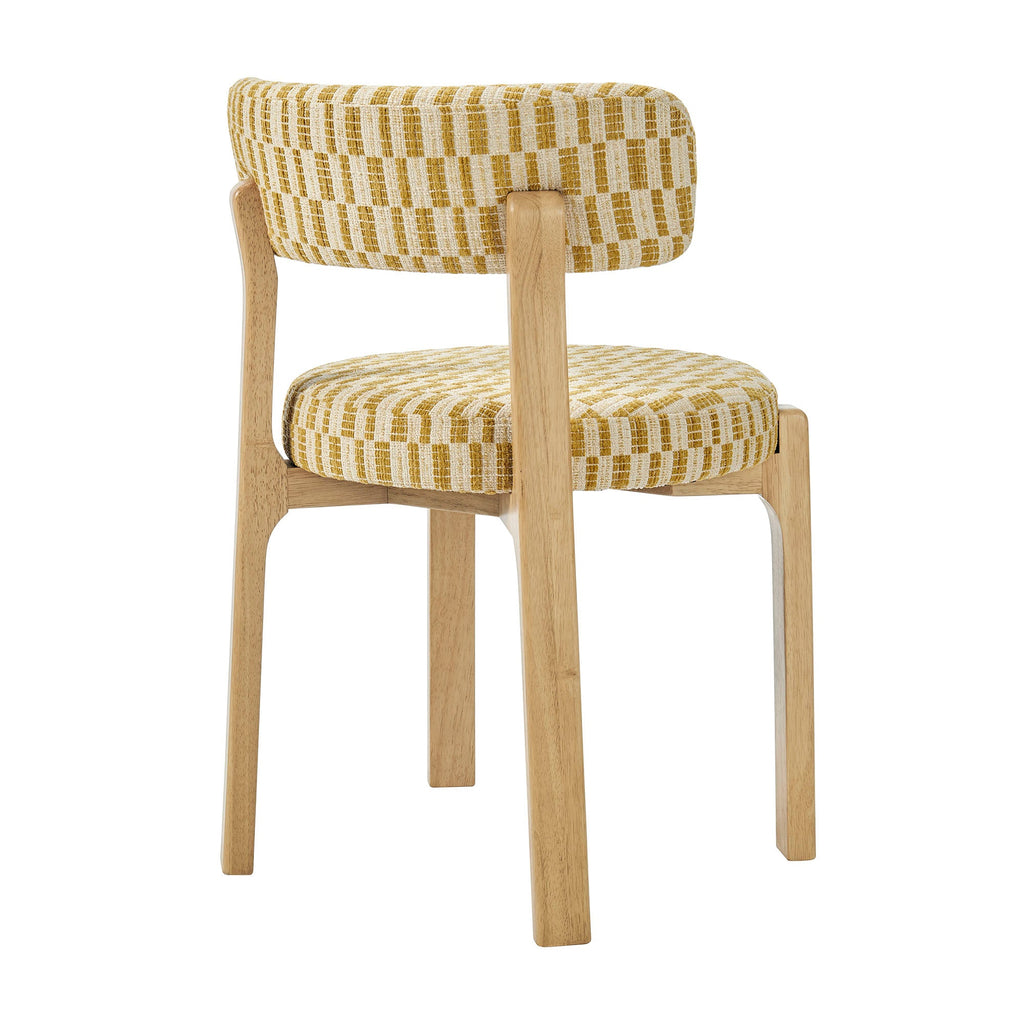 Lot de 2 chaises de salle à manger Marsha rétro en tissu d'ameublement