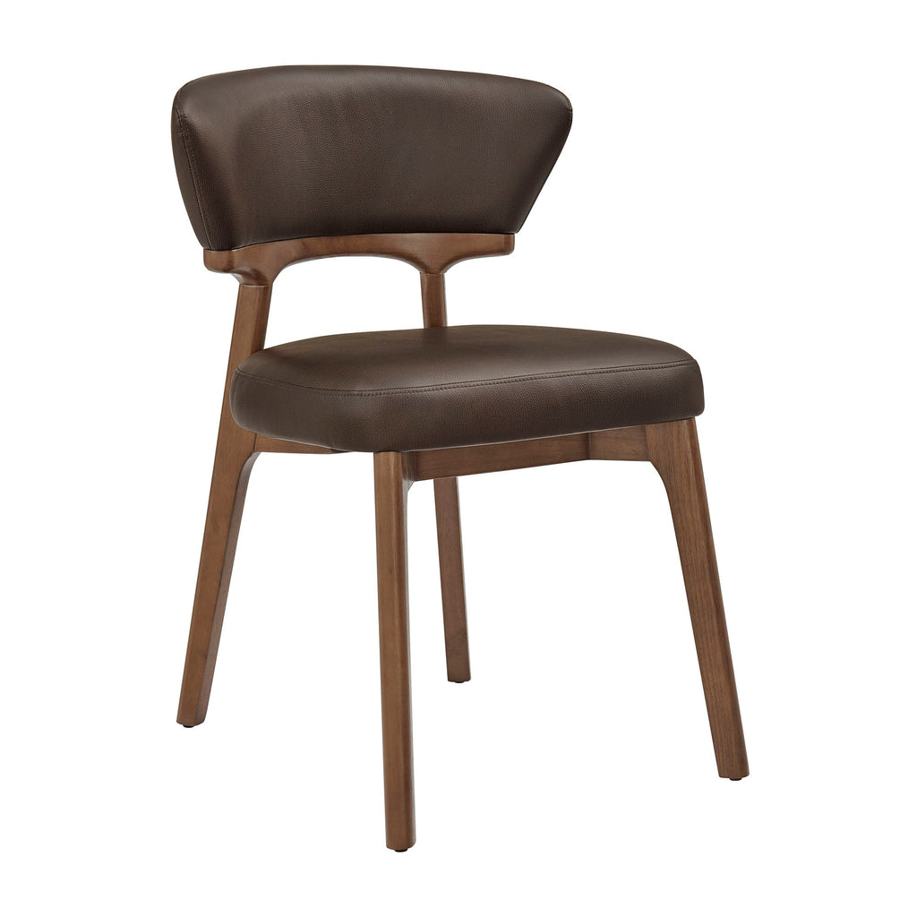Lot de 2 chaises de salle à manger Daphne en cuir végétalien