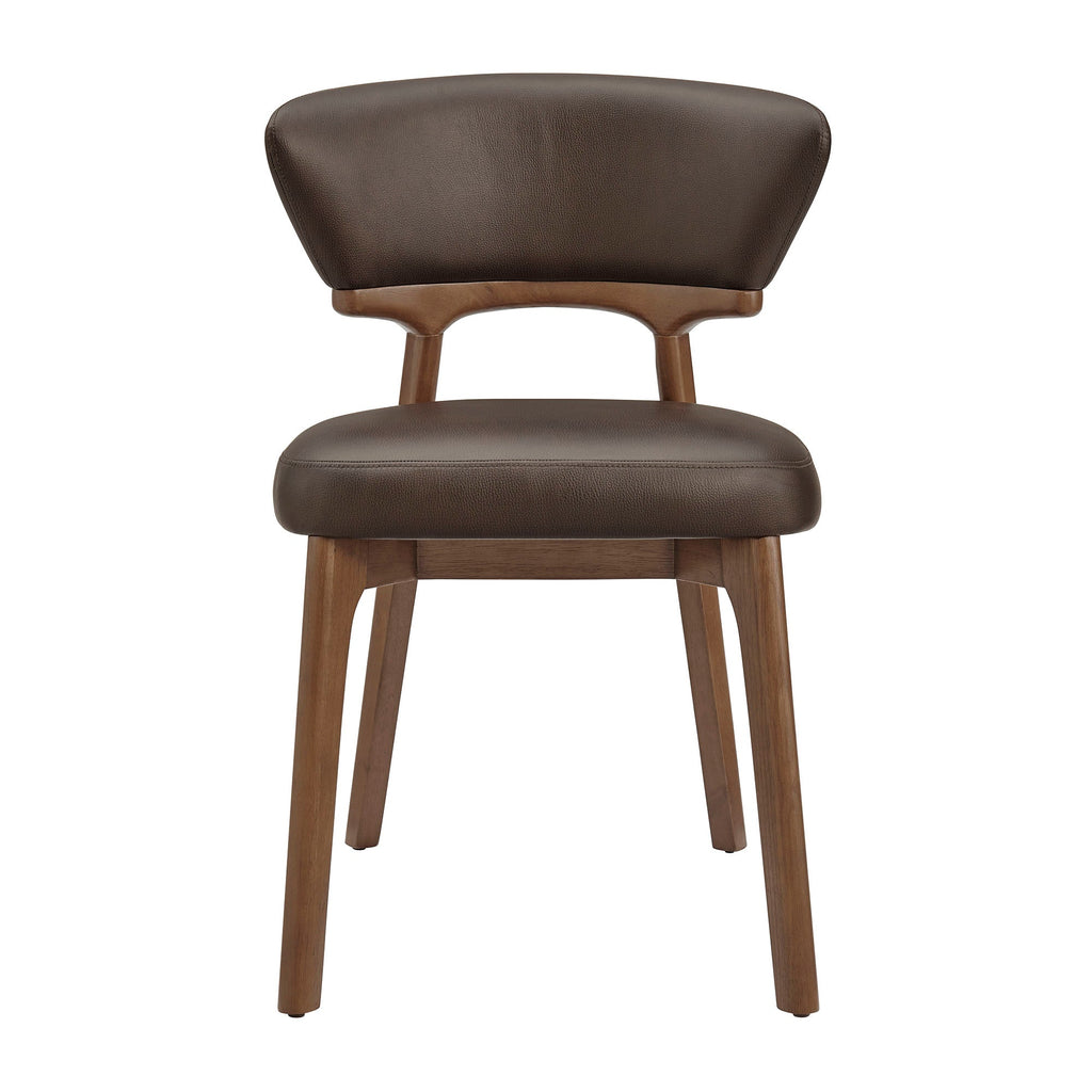 Lot de 2 chaises de salle à manger Daphne en cuir végétalien