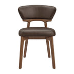 Lot de 2 chaises de salle à manger Daphne en cuir végétalien