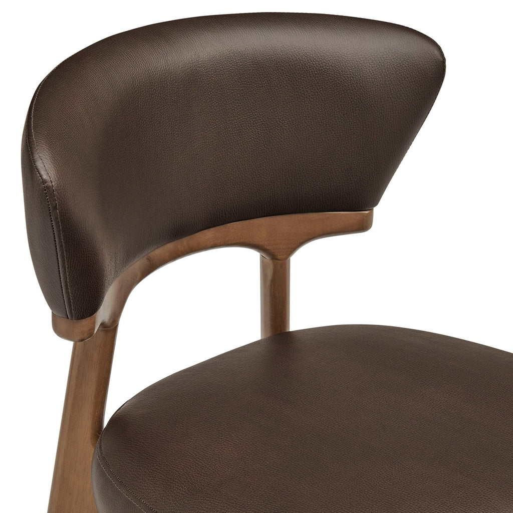 Lot de 2 chaises de salle à manger Daphne en cuir végétalien