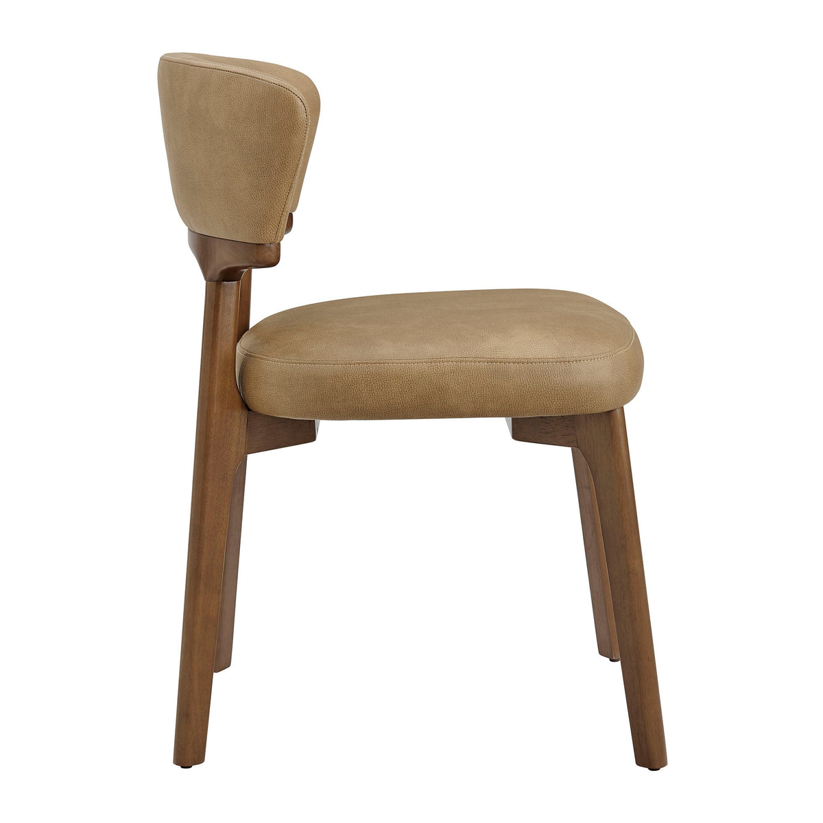 Lot de 2 chaises de salle à manger Daphne en cuir végétalien
