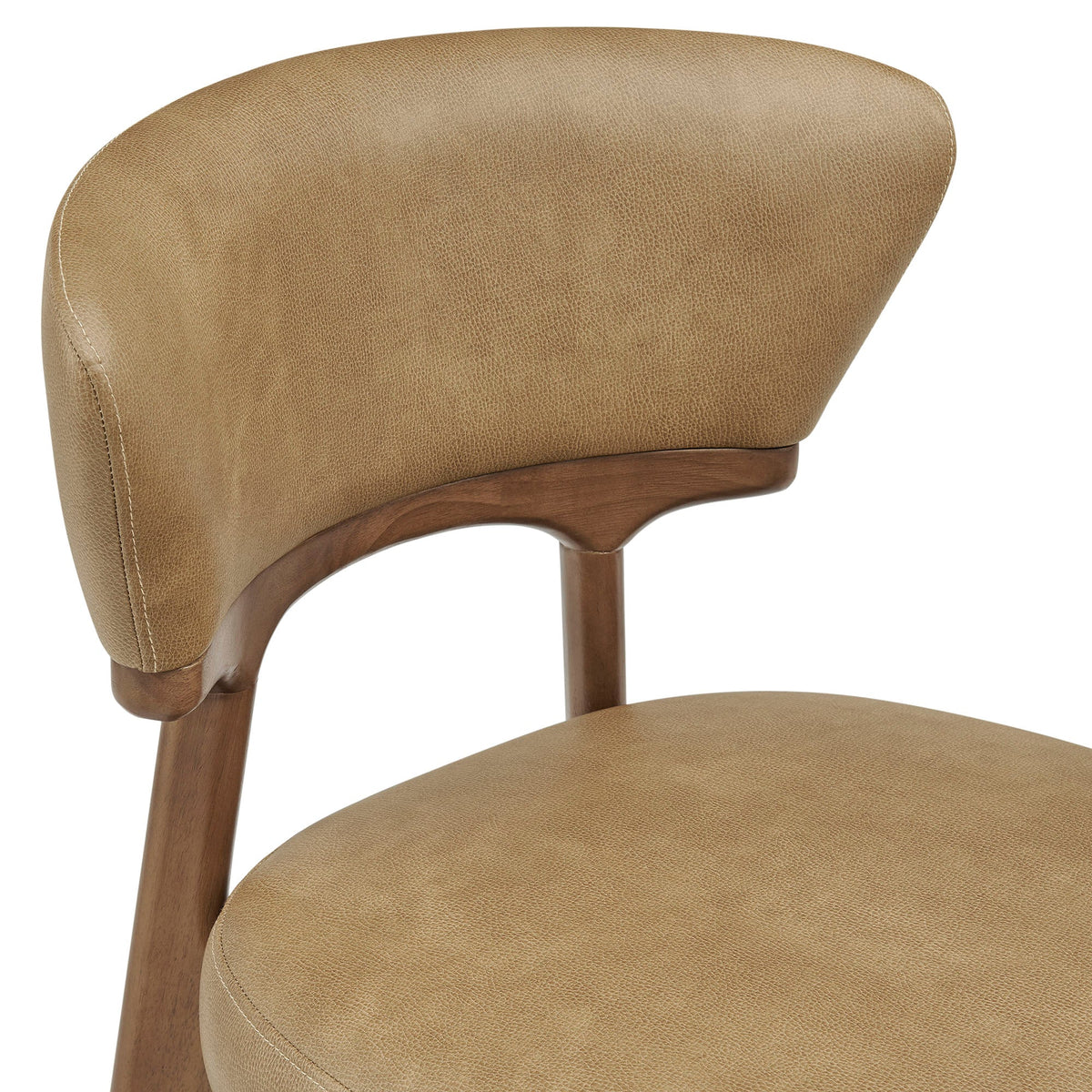 Lot de 2 chaises de salle à manger Daphne en cuir végétalien