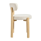 Lot de 2 chaises de salle à manger Marsha en tissu rembourré