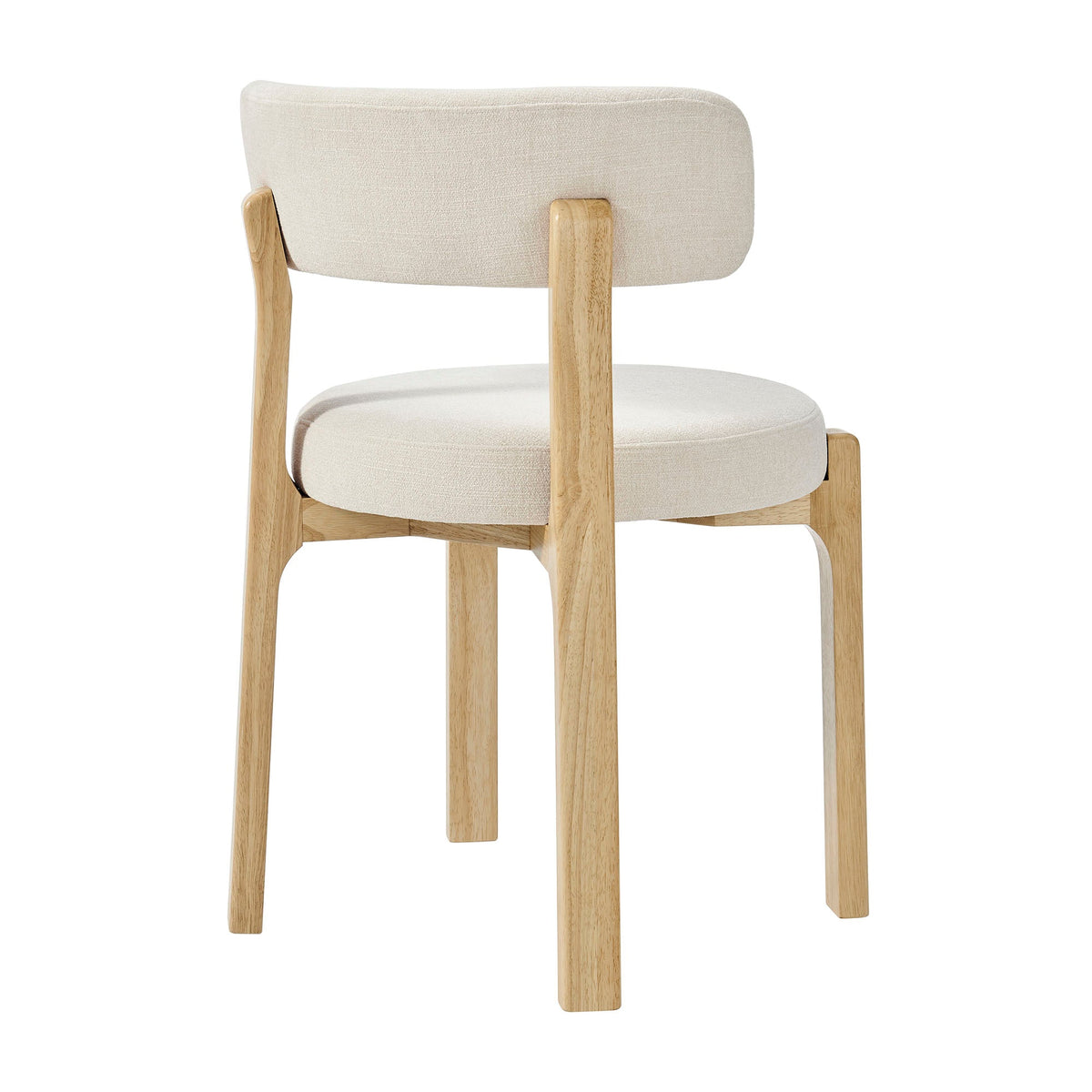 Lot de 2 chaises de salle à manger Marsha en tissu rembourré