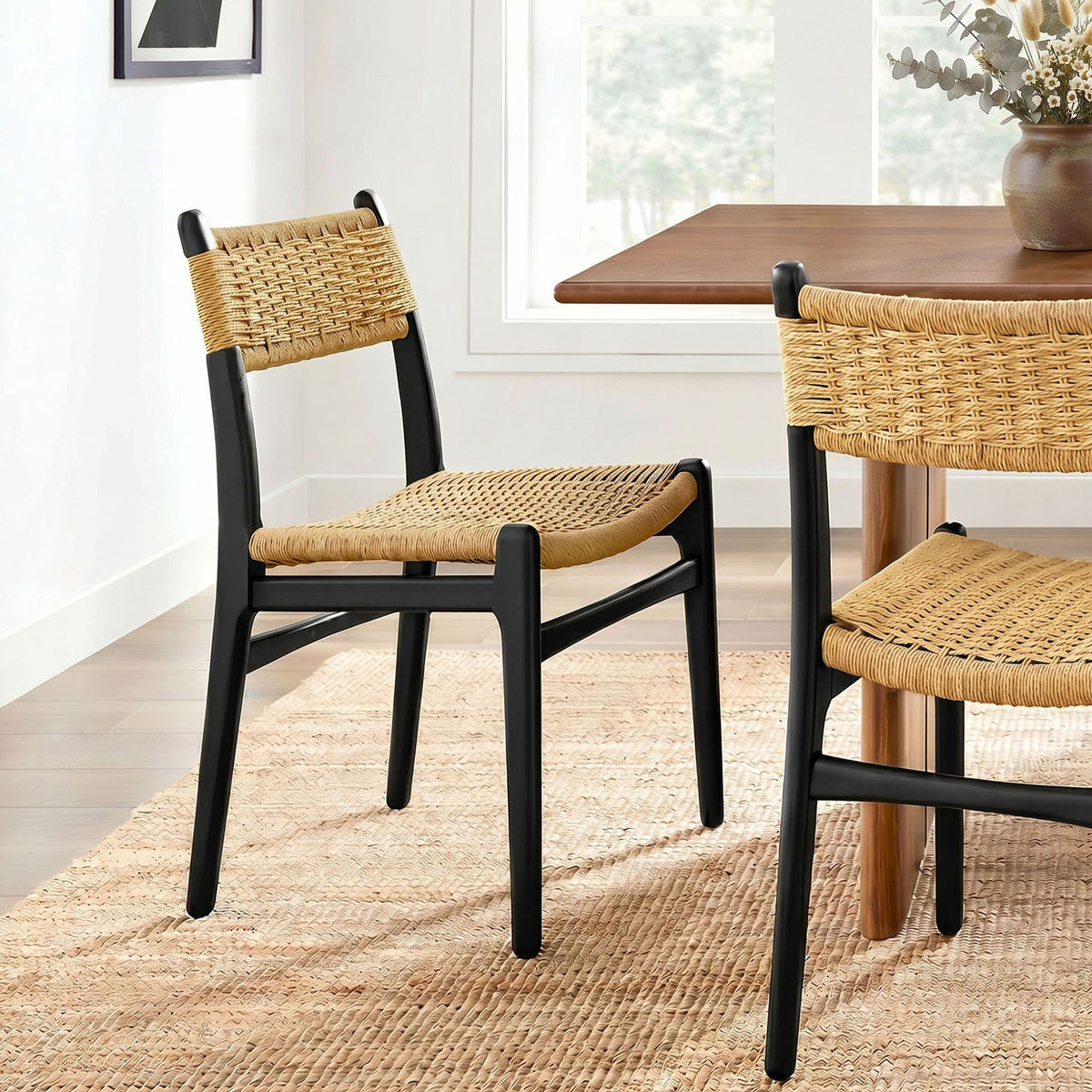 Chaise de salle à manger Wynn Rope and Wood