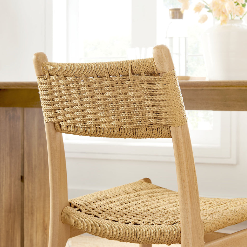 Chaise de salle à manger Wynn Rope and Wood