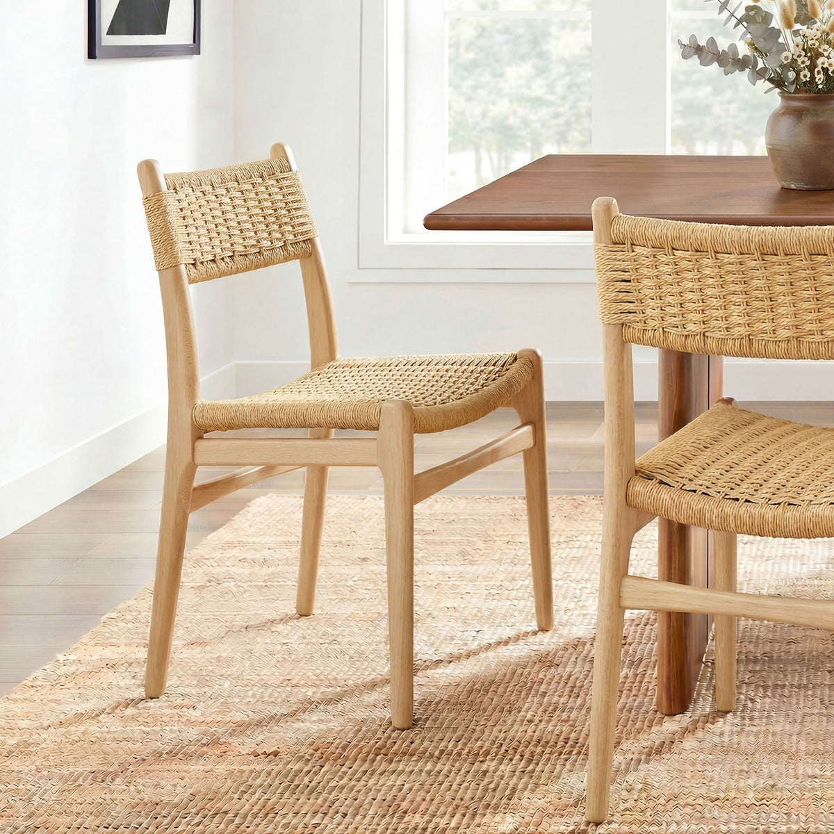 Chaise de salle à manger Wynn Rope and Wood