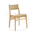 Chaise de salle à manger Wynn Rope and Wood