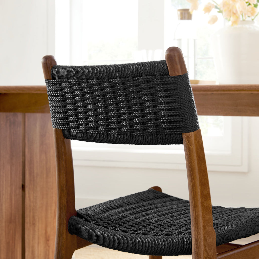 Chaise de salle à manger Wynn Rope and Wood