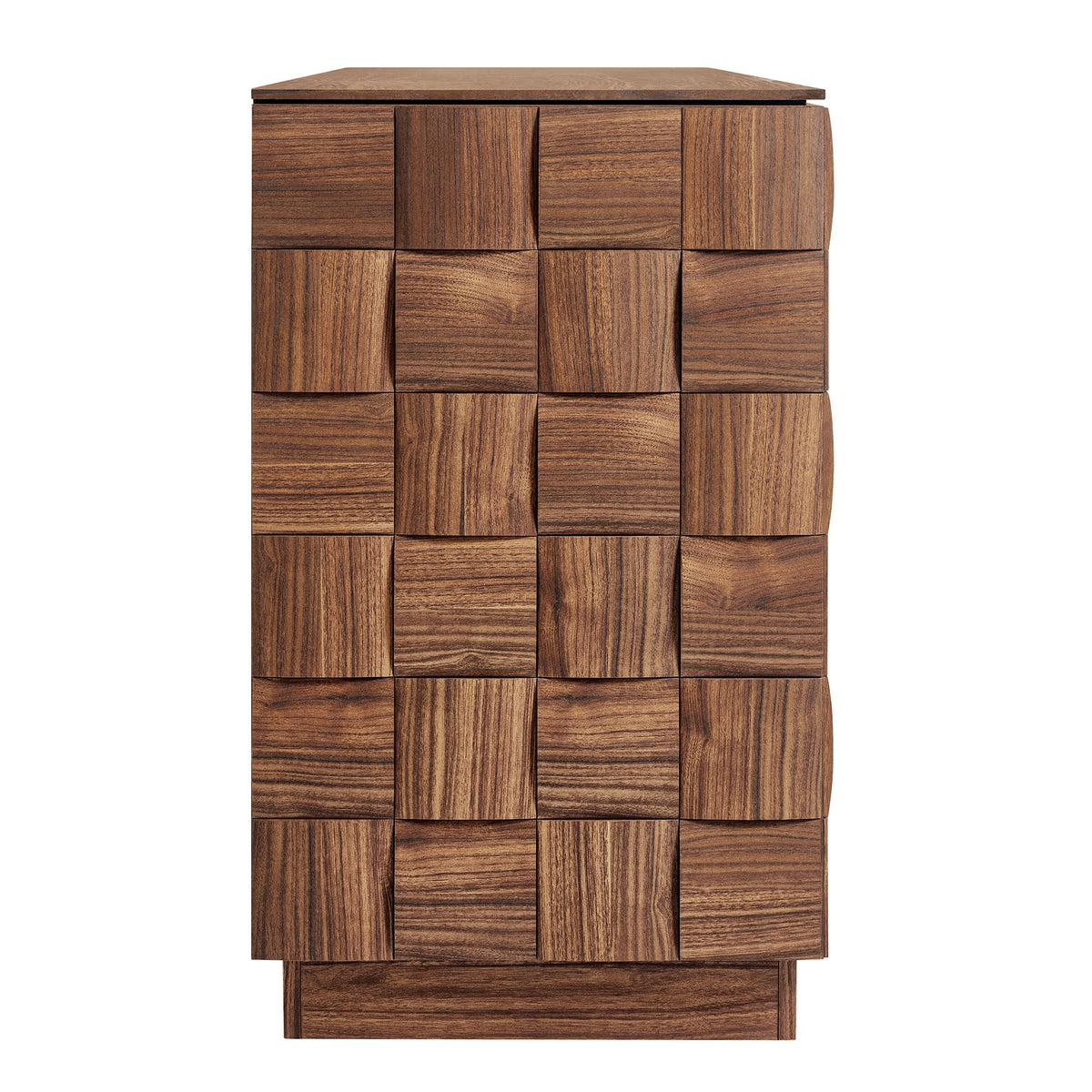 Buffet à quatre portes Duskin de 173 cm avec motif géométrique en blocs