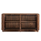 Buffet à quatre portes Duskin de 173 cm avec motif géométrique en blocs