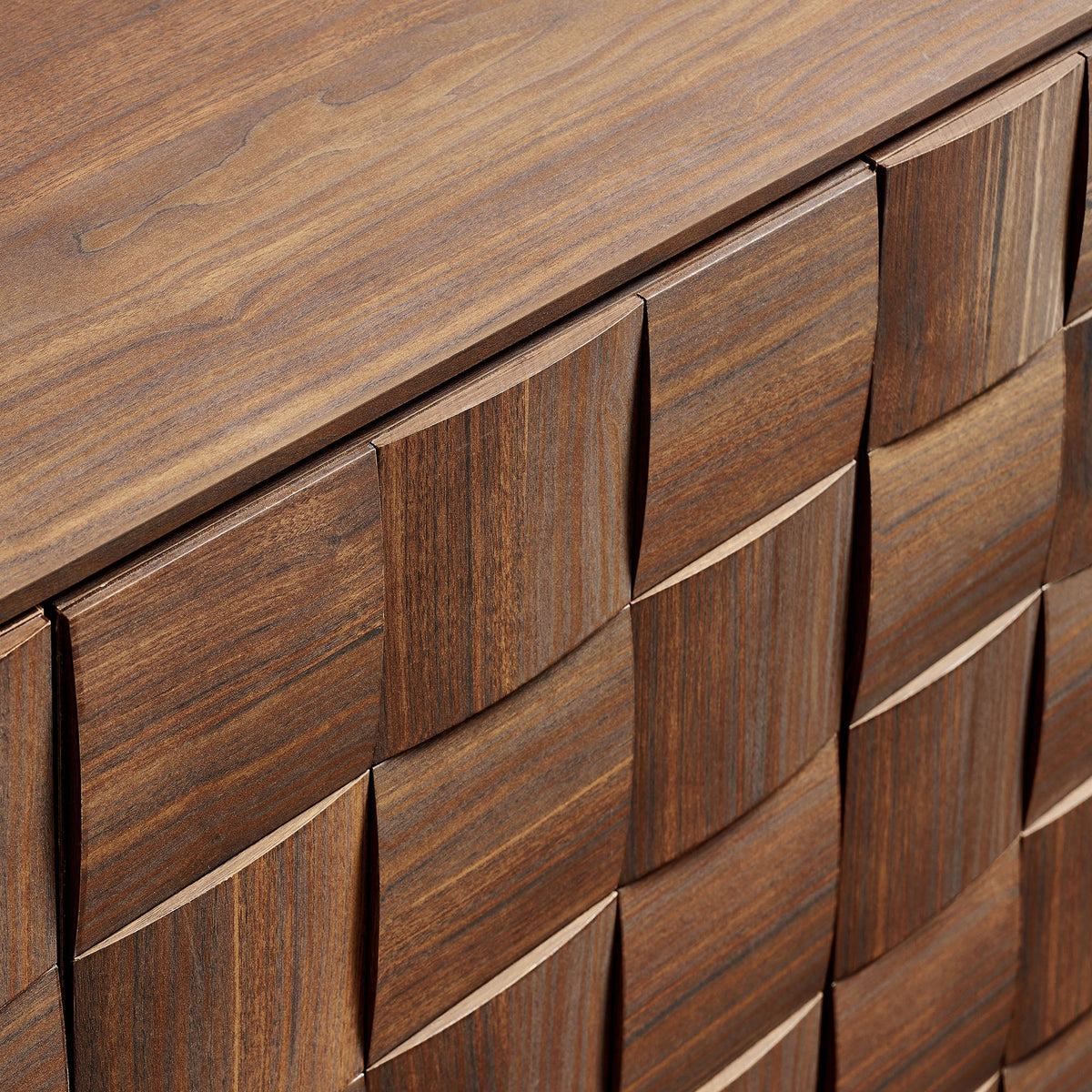 Buffet à quatre portes Duskin de 173 cm avec motif géométrique en blocs