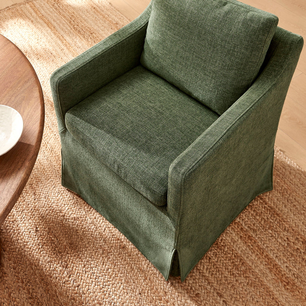 Fauteuil de salle à manger déhoussable en tissu haute performance Serene