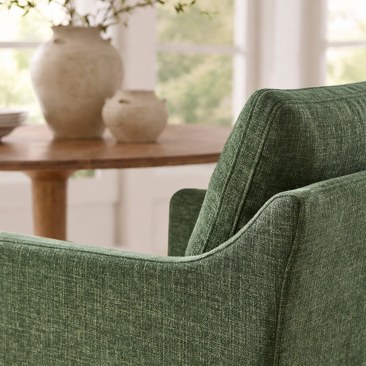 Fauteuil de salle à manger déhoussable en tissu haute performance Serene