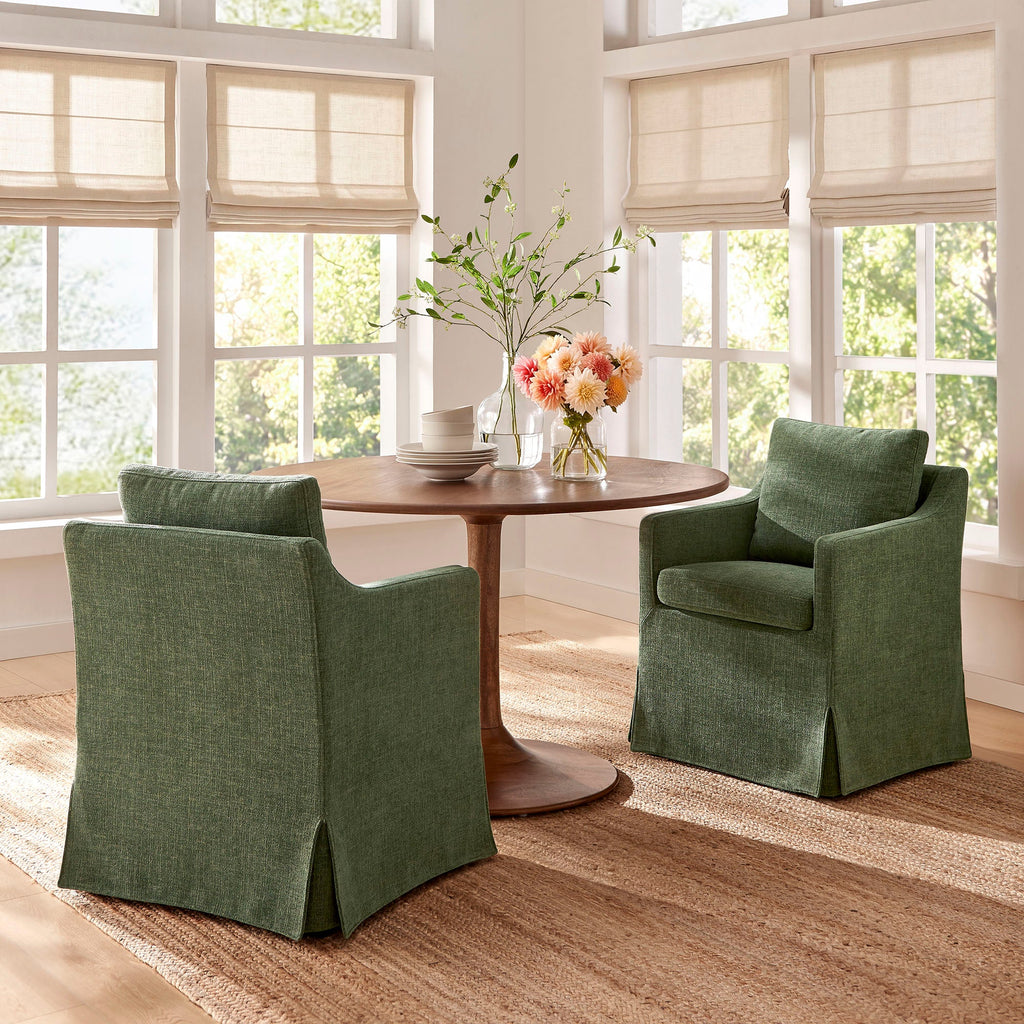 Fauteuil de salle à manger déhoussable en tissu haute performance Serene