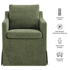 Fauteuil de salle à manger déhoussable en tissu haute performance Serene