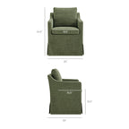 Fauteuil de salle à manger déhoussable en tissu haute performance Serene