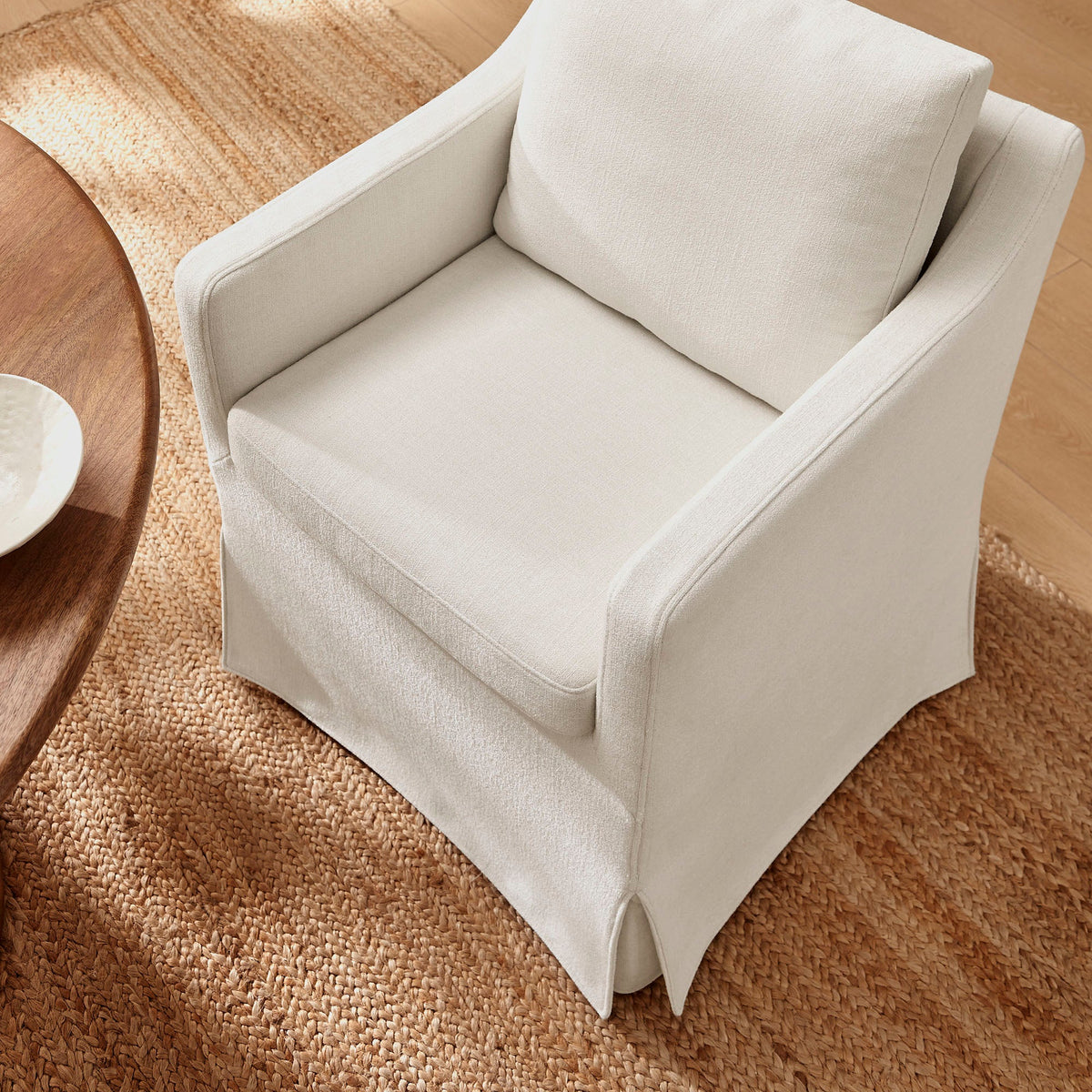 Fauteuil de salle à manger déhoussable en tissu haute performance Serene