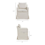 Fauteuil de salle à manger déhoussable en tissu haute performance Serene