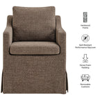 Fauteuil de salle à manger déhoussable en tissu haute performance Serene
