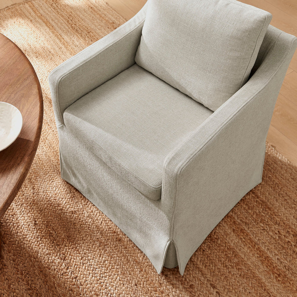 Fauteuil de salle à manger déhoussable en tissu haute performance Serene