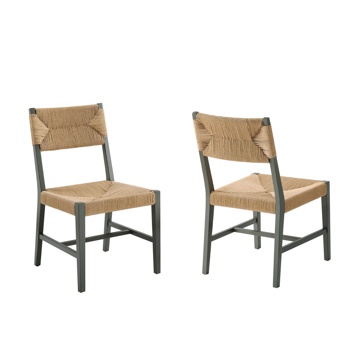 Lot de 2 chaises de salle à manger Bodie en bois