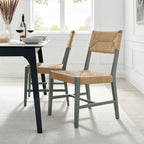 Lot de 2 chaises de salle à manger Bodie en bois