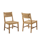 Lot de 2 chaises de salle à manger Bodie en bois