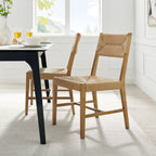 Lot de 2 chaises de salle à manger Bodie en bois