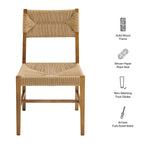 Lot de 2 chaises de salle à manger Bodie en bois