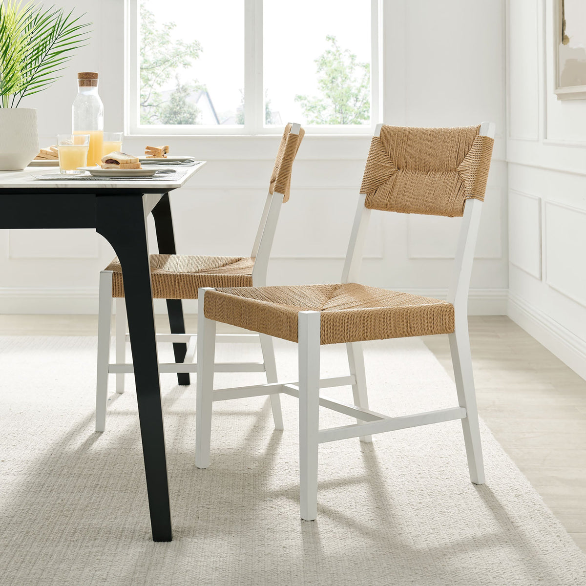 Lot de 2 chaises de salle à manger Bodie en bois