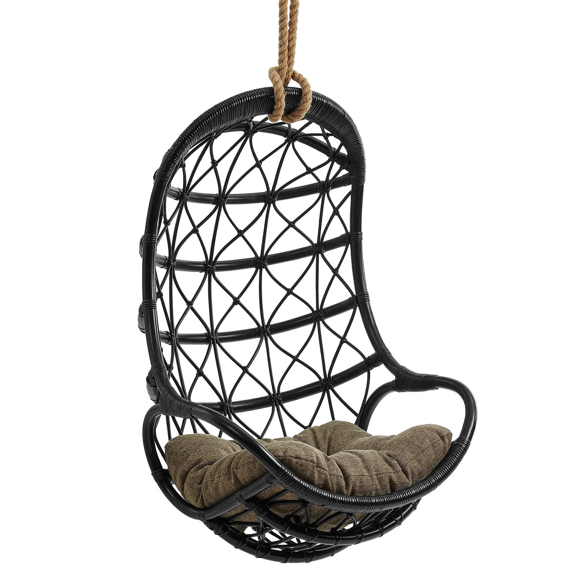 Chaise suspendue en rotin naturel Tamarin