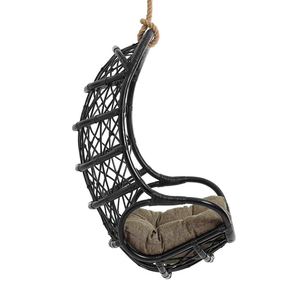 Chaise suspendue en rotin naturel Tamarin
