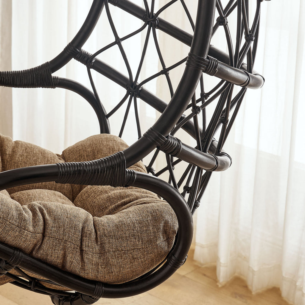 Chaise suspendue en rotin naturel Tamarin