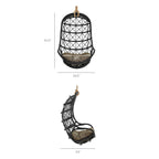 Chaise suspendue en rotin naturel Tamarin