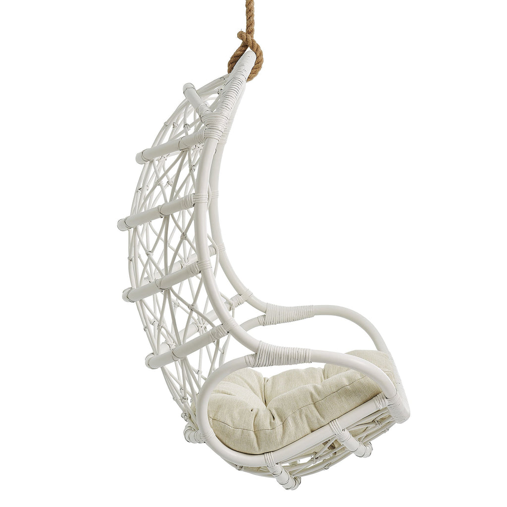 Chaise suspendue en rotin naturel Tamarin