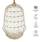Chaise suspendue en rotin naturel Tamarin