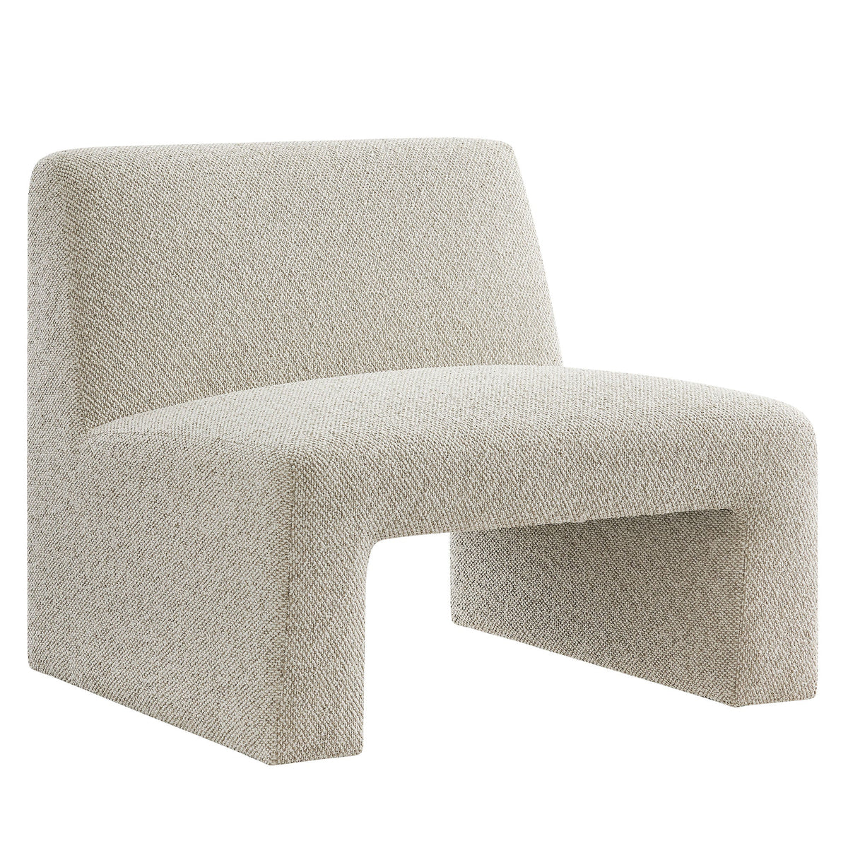 Fauteuil d'appoint sans accoudoirs Amita Lattice Boucle