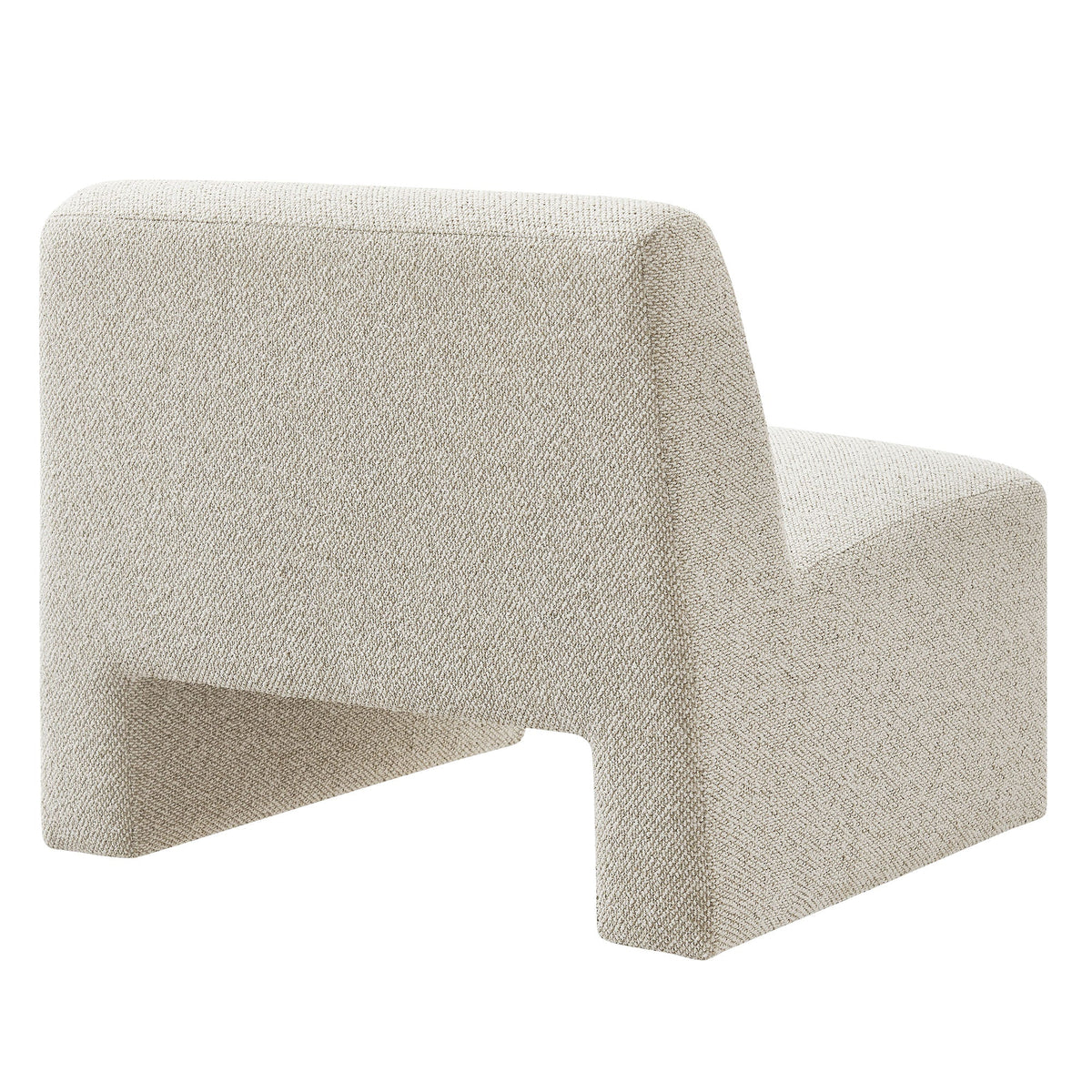 Fauteuil d'appoint sans accoudoirs Amita Lattice Boucle