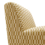 Fauteuil d'appoint Amita en tissu tissé sans accoudoirs