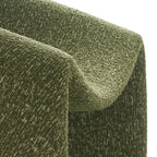 Fauteuil d'appoint à accoudoirs arrondis en tissu texturé bouclé Vivi